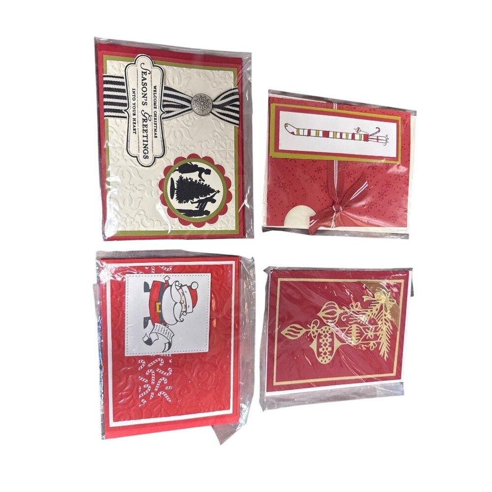 Handmade Christmas Cards Stampin Up Holiday Collection Greeting Card Set